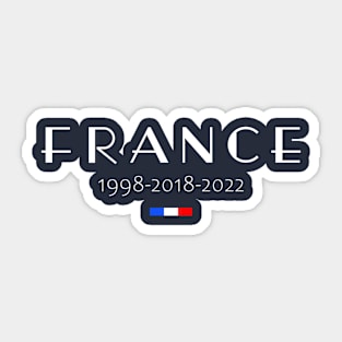 Vintage France 1998 2018 2022 French Flag Sticker